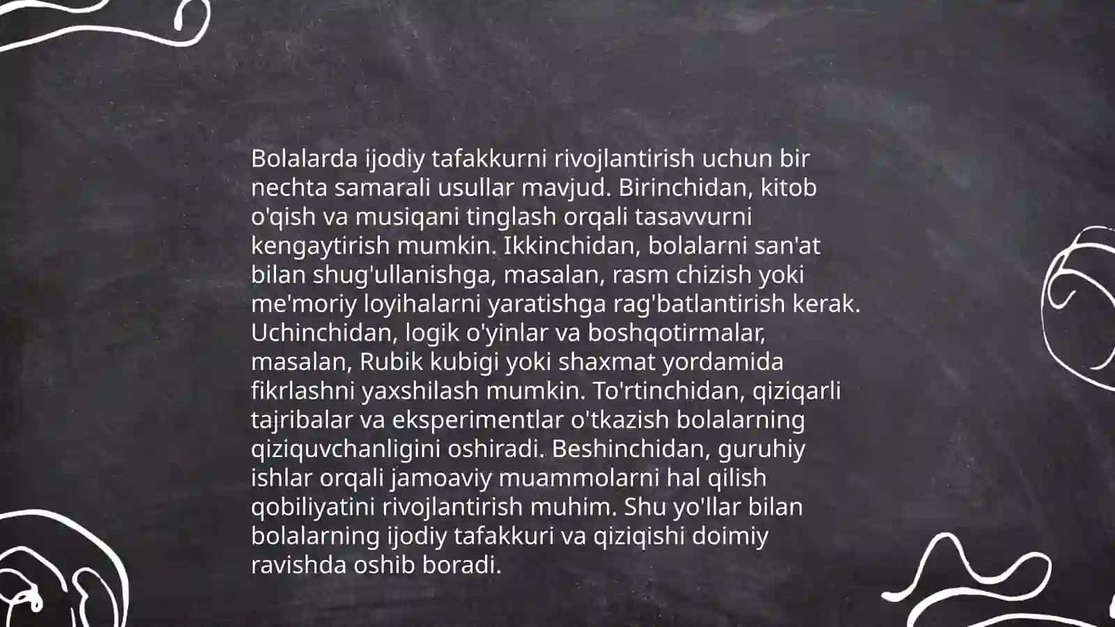 Bolalarni qayta hikoyalashga oʻrgatish boʻyicha ijodiy ishlar tayyorlash 4