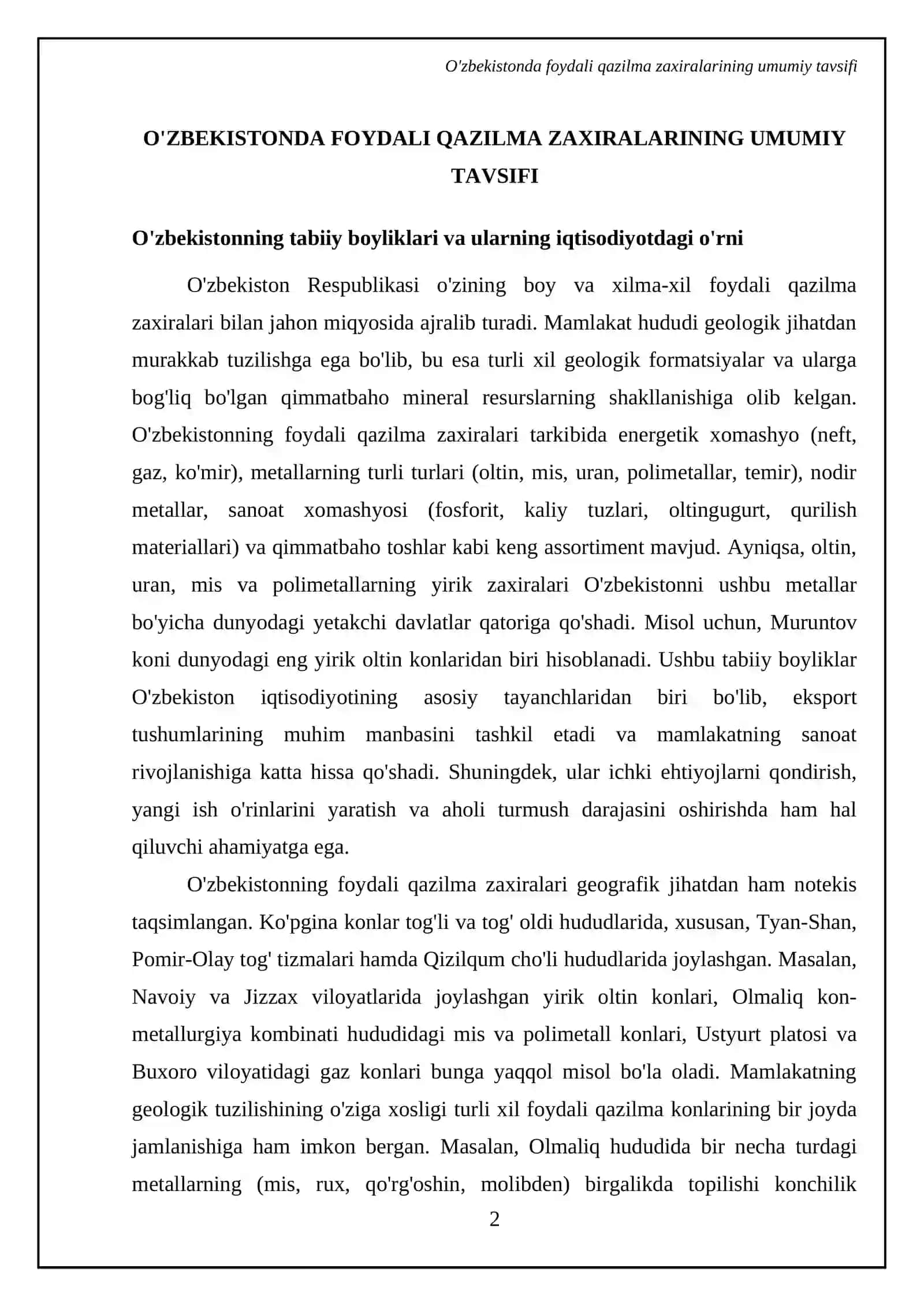 Foydali qazilma zaxiralari va ularning turlari 4
