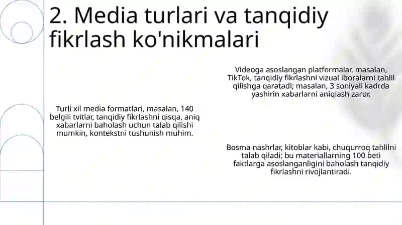 Mediasavodxonlikni jamiyatdagi oʻrni 4