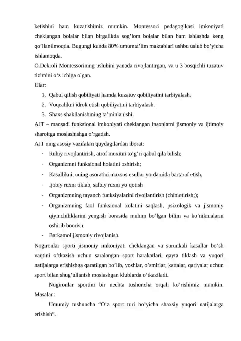 Adaptiv jismoniy tarbiya va sportning asosiy tushunchalari 4