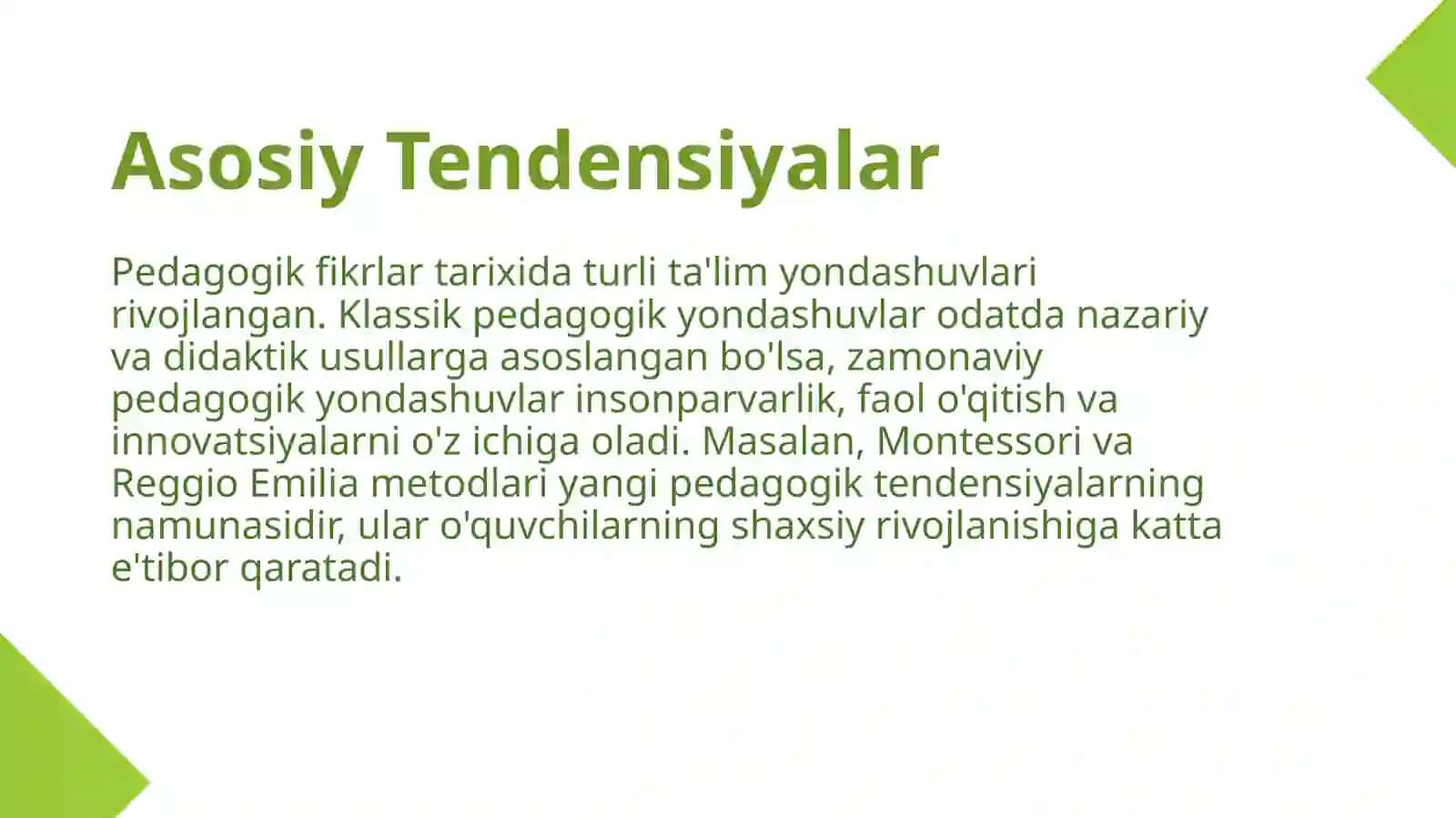 Pedaagogik fikirlar va maktablar tarixida oʻqituvchlar moxorati va masalalari 4