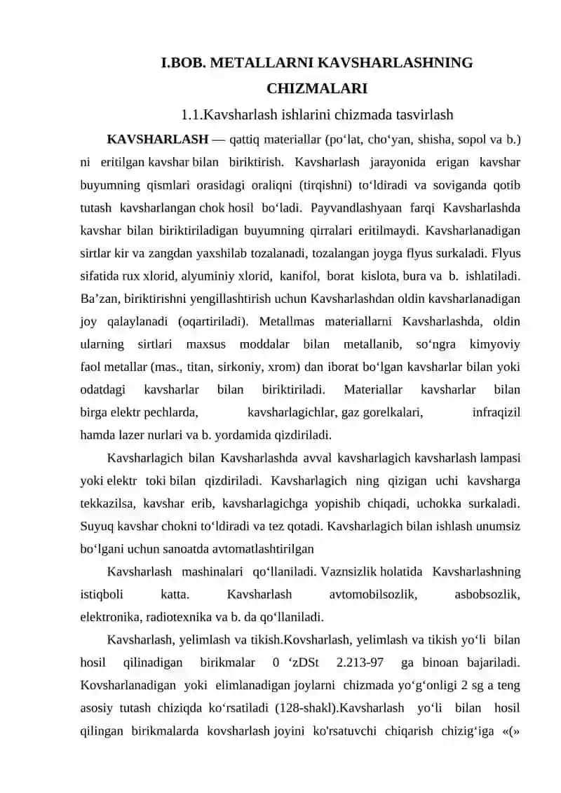 KAVSHARLASH HAMDA ULARNI CHIZMADA TASVIRLASH VA BELGILASH 4