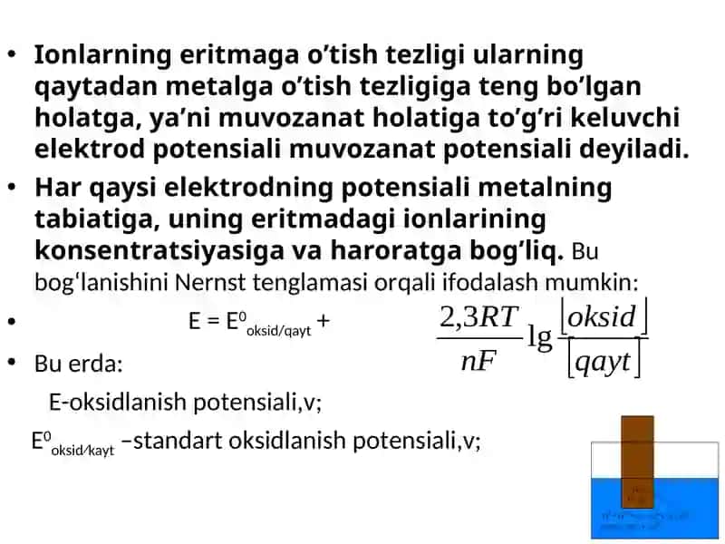 Elektrokimyoviy jarayonlar 4