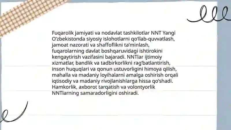 Yangi O'zbekiston ijtimoiy-siyosiy,iqtisodiy va madaniy hayotda 4