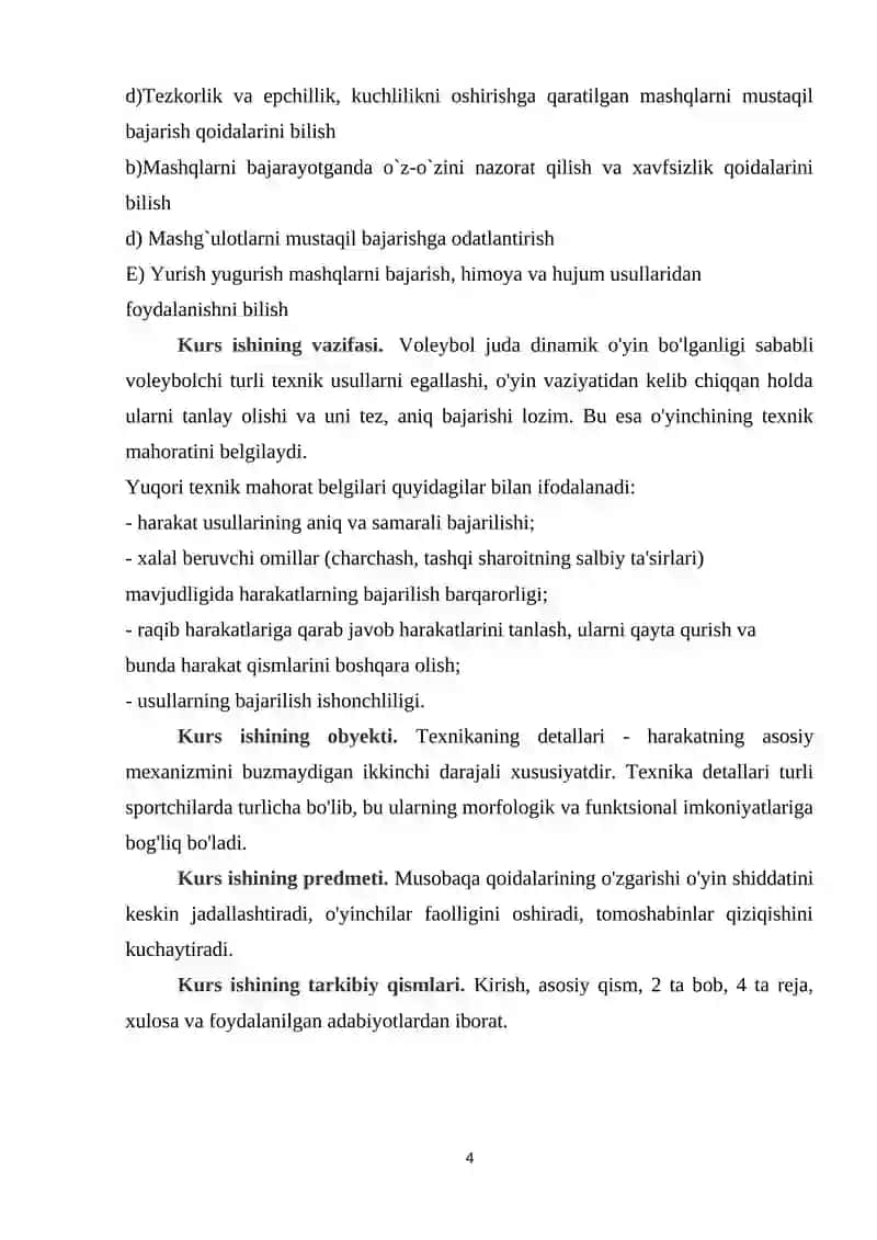 YOSH VALEBOLCHILARGA DARS JARAYONIDA TOʻPNI OʻYINGA KIRITISHNI OʻRGATISH METODIKASI 4