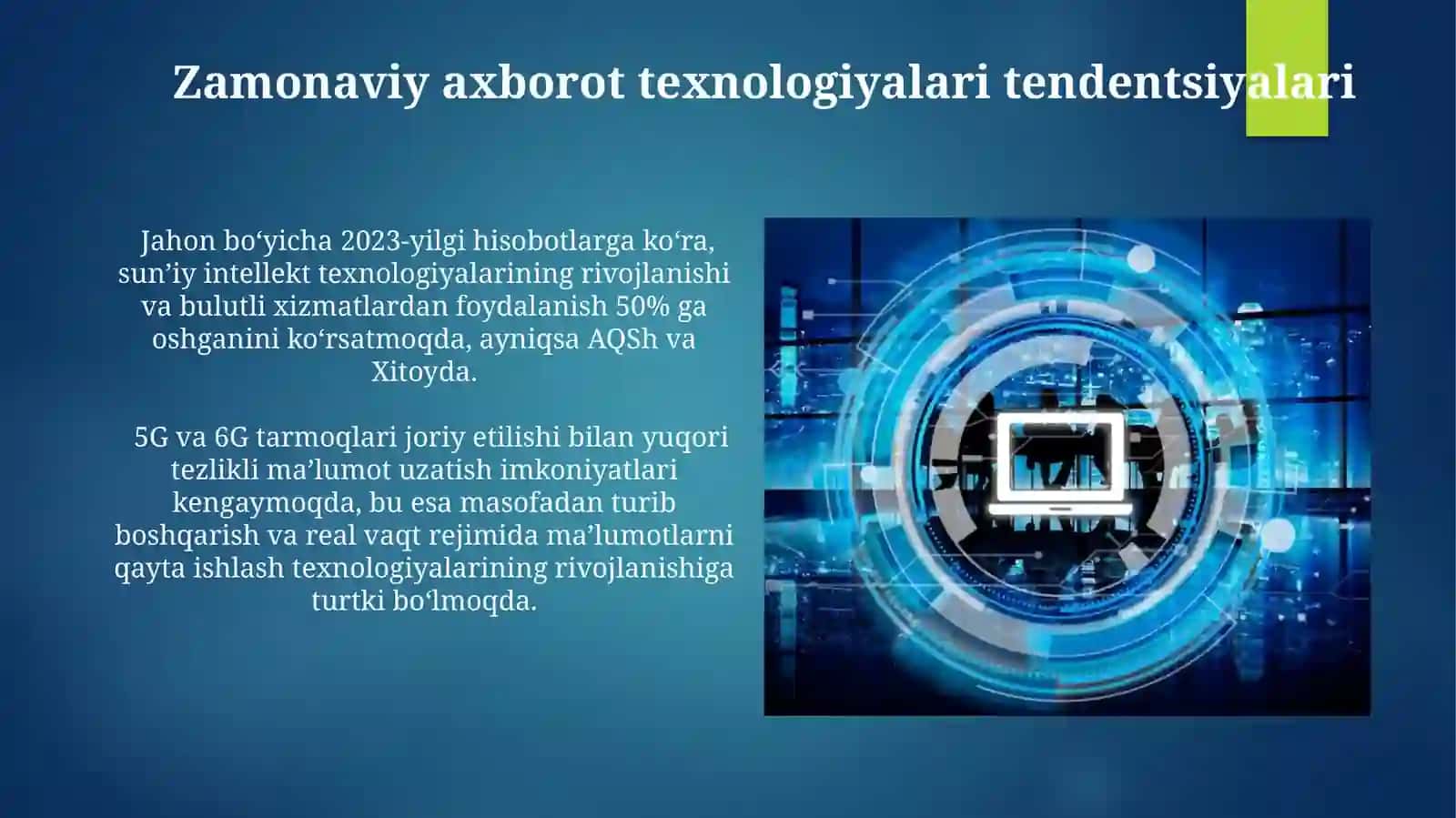 Axborot texnologiyalari tushunchasi 4