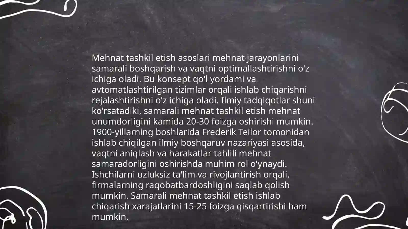 Mehnat rejimi haqida umumiy tushuncha 4