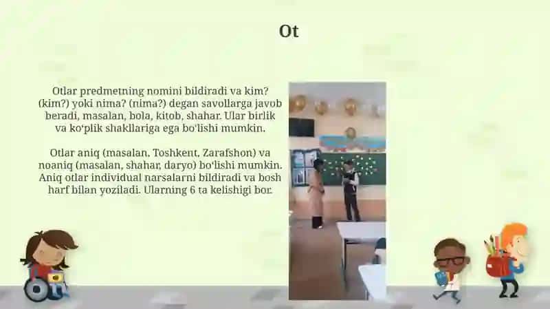 So'zturkumlar ikkinchi daraja dagi bo'laklar Paronimlarni 4