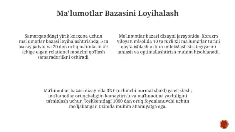 Ma'lumotlar bazasini boshqarish tizimlari 4