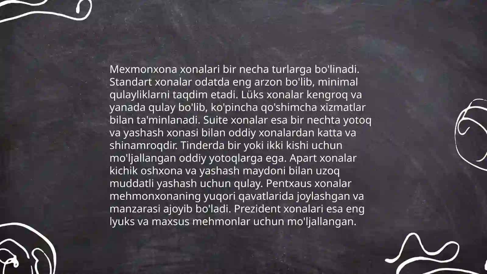 Mexmonxona amaliyoti Davletbaeva Sevara 4