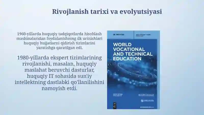 Huquqiy Axborot Texnologiyalari Fanining Predmeti va Rivojlanish Tendensiyalari 4