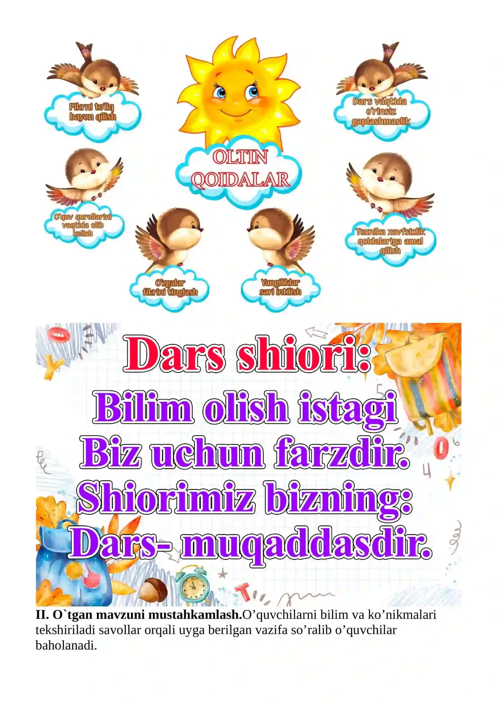 Salom senga, gulbahor.Bahor kelaveradi 1-sinf o'qish savodxonligi dars ishlanmasi 4