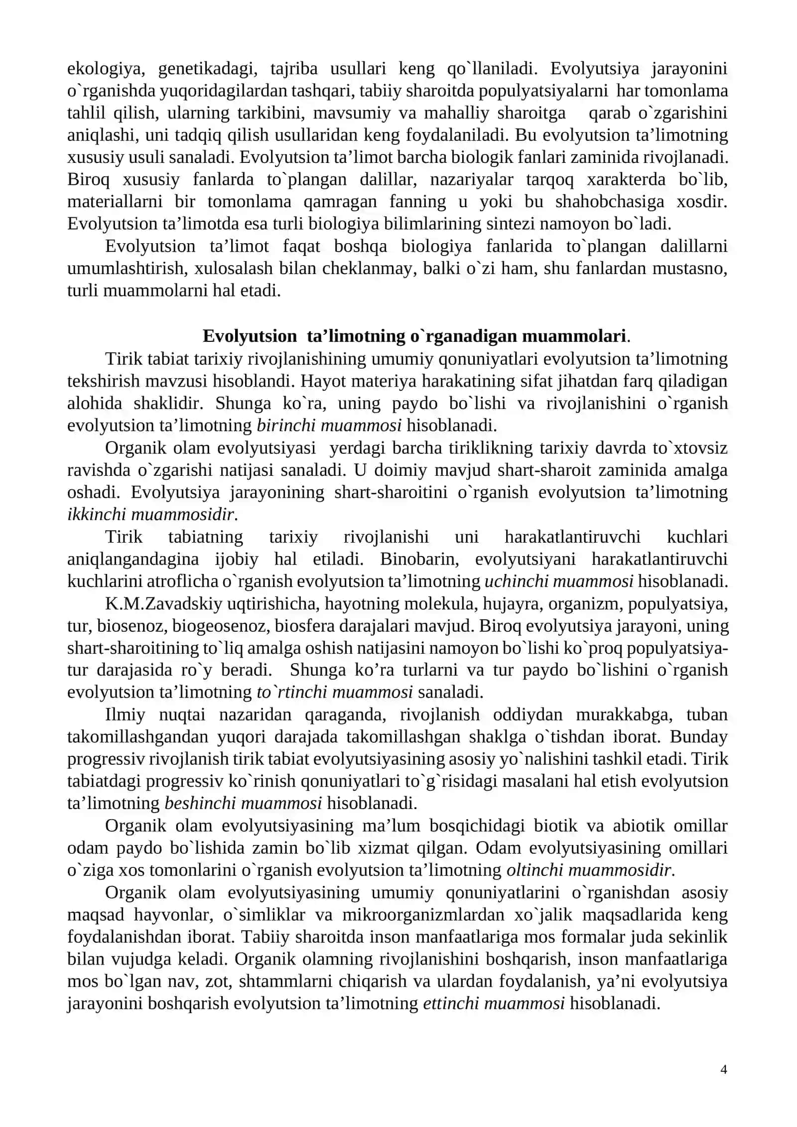 EVOLYUTSION PSIXOLOGIYAGA KIRISH 4