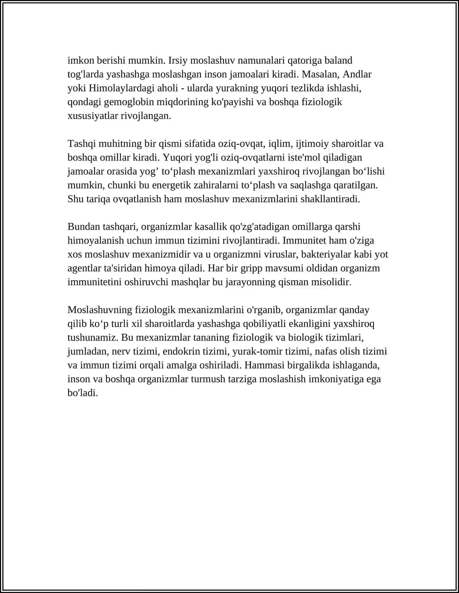 ADABTATSIYANING FIZIOLOGIK ASOSLARI 4