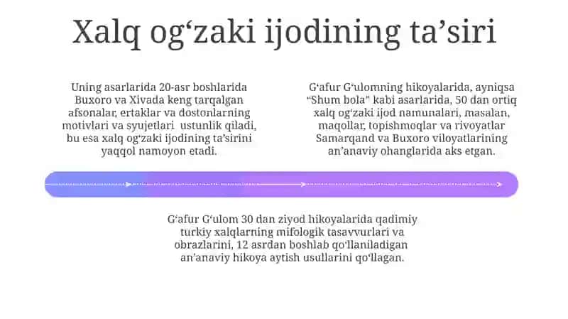 G'afur G'ulomning hikoyanavislik mahorati 4