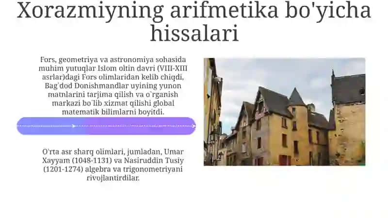 O'rta asr Sharq allomalarining matematikaga qo'shgan hissalari 4