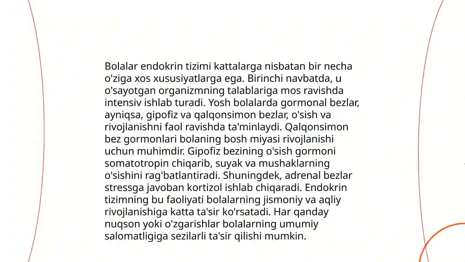 Endokrin tizimining yoshga oid fiziologiyasi va gigiyenasi 4