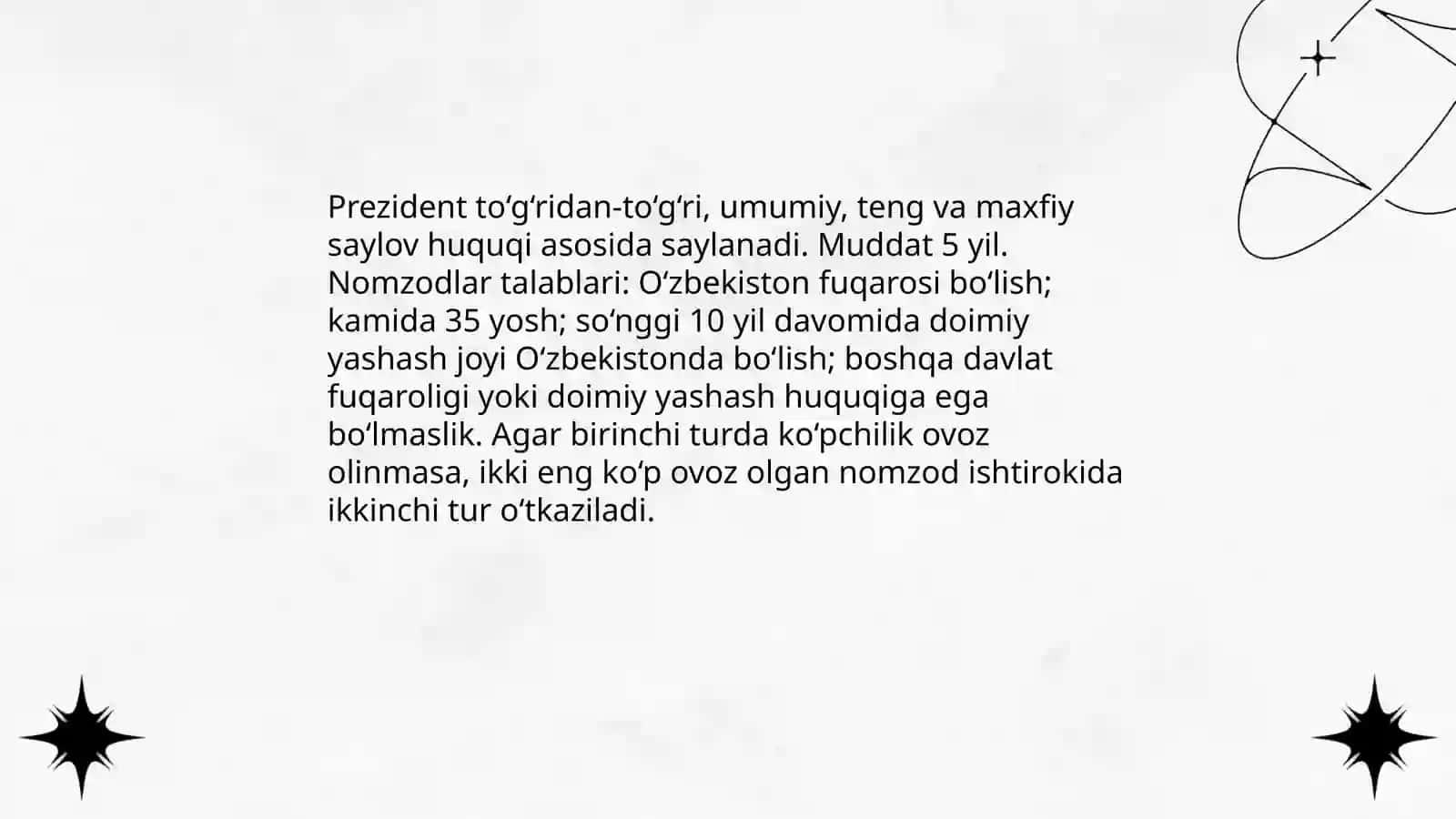 O'zbekiston Respublikasi Prezidenti vakolatlari va funksiyalari 4