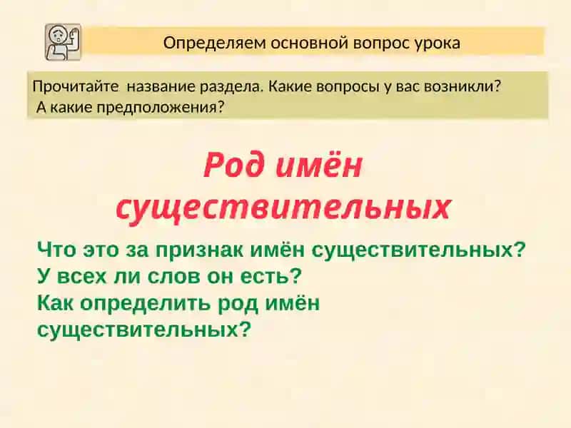 Род имён существительных 4