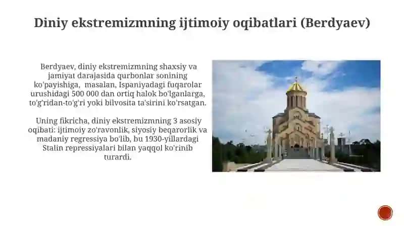 "Din va hurfikrlik" Berdyaevni diniy xurfikrizm haqidagi fikrlari va Gʻazzoliy solishtrish 4