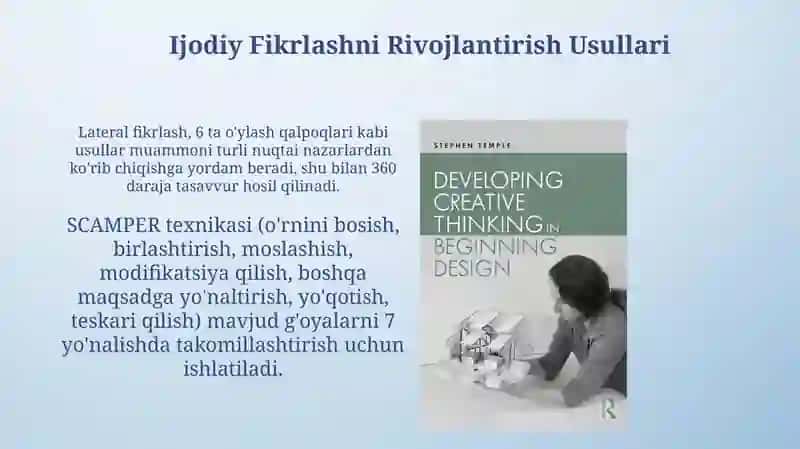 Ijodiy tafakkurni rivojlantirish usullari 4