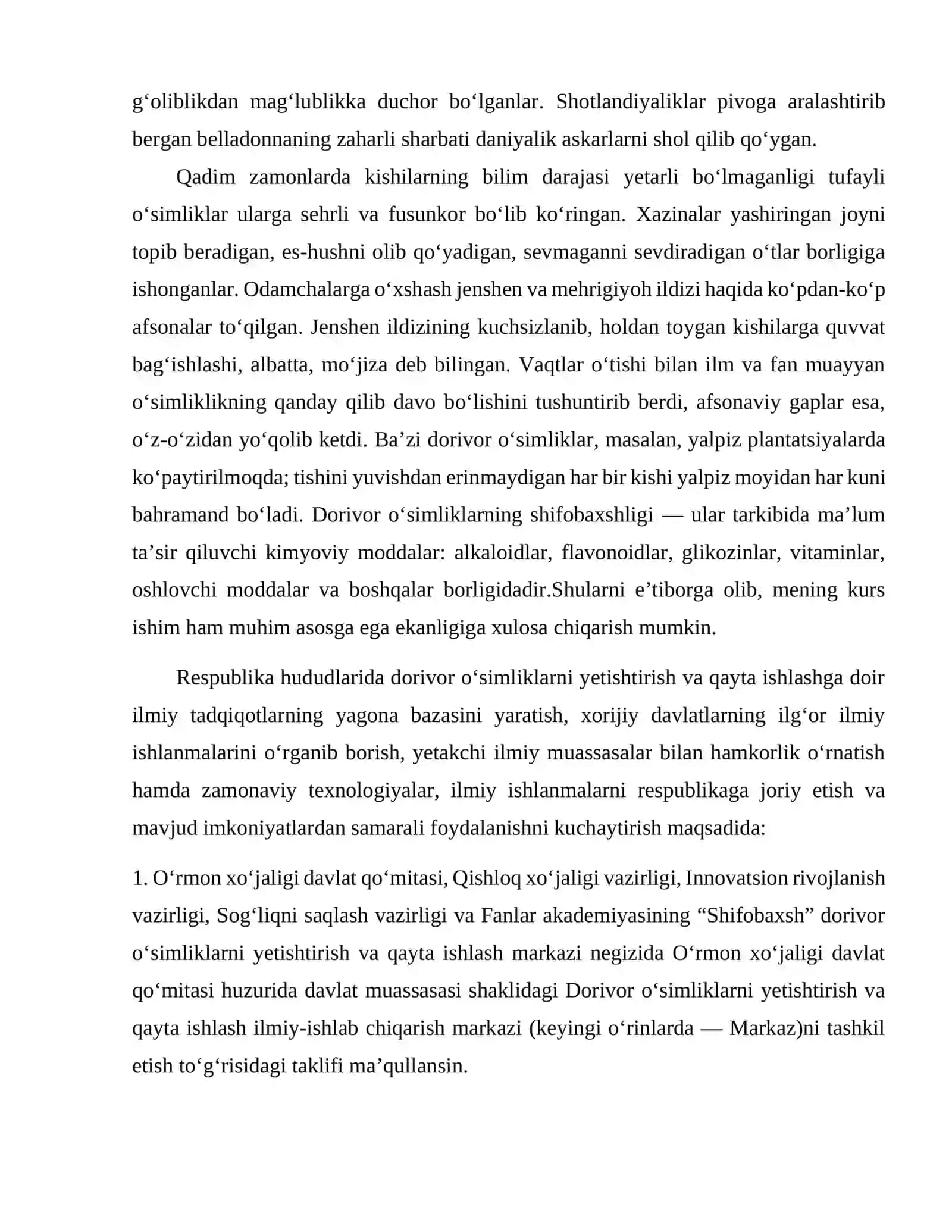 CHAKANDA O`SIMLIGINI YETISHTIRISH TEXNALOGIYASI DORIVOR XUSUSIYATLARI VA UMUMIY TA`RIF 4