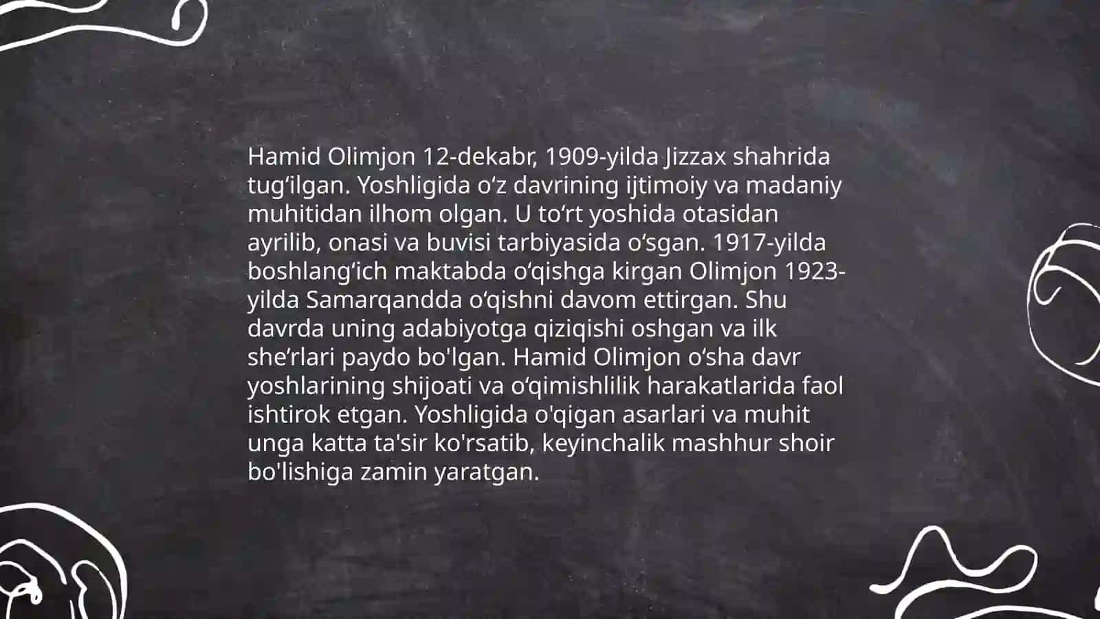 Hamid Olimjon hayoti va ijodi hamda asarlaridan namunalar 4