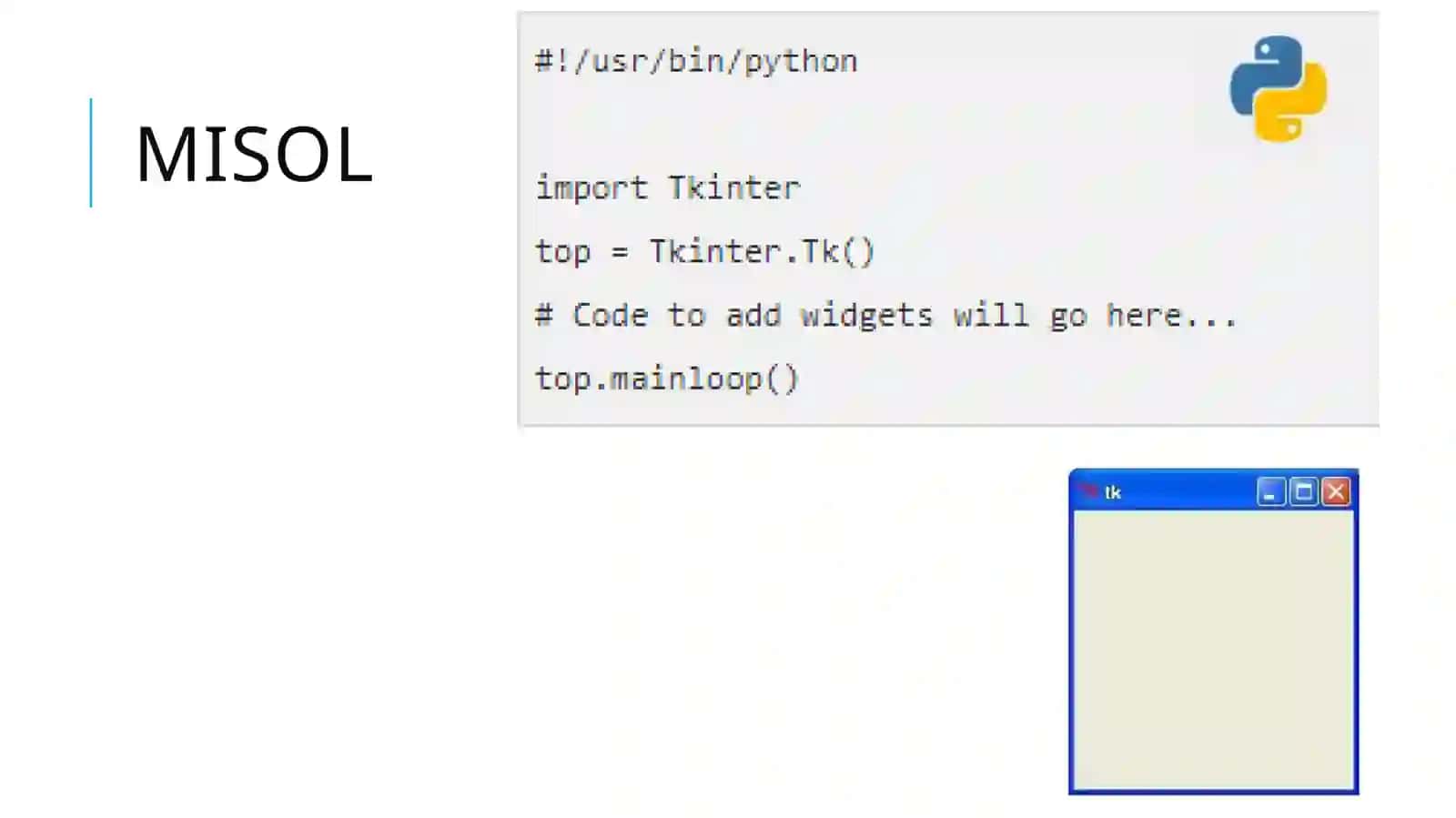 Tkinter grafik foydalanuvchi interfeysi (GUI) - PYTHON 4