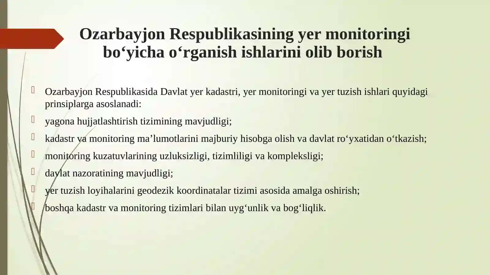 Ozarbayjon Respublikasi yer monitoringi yuritish tajribalari 4
