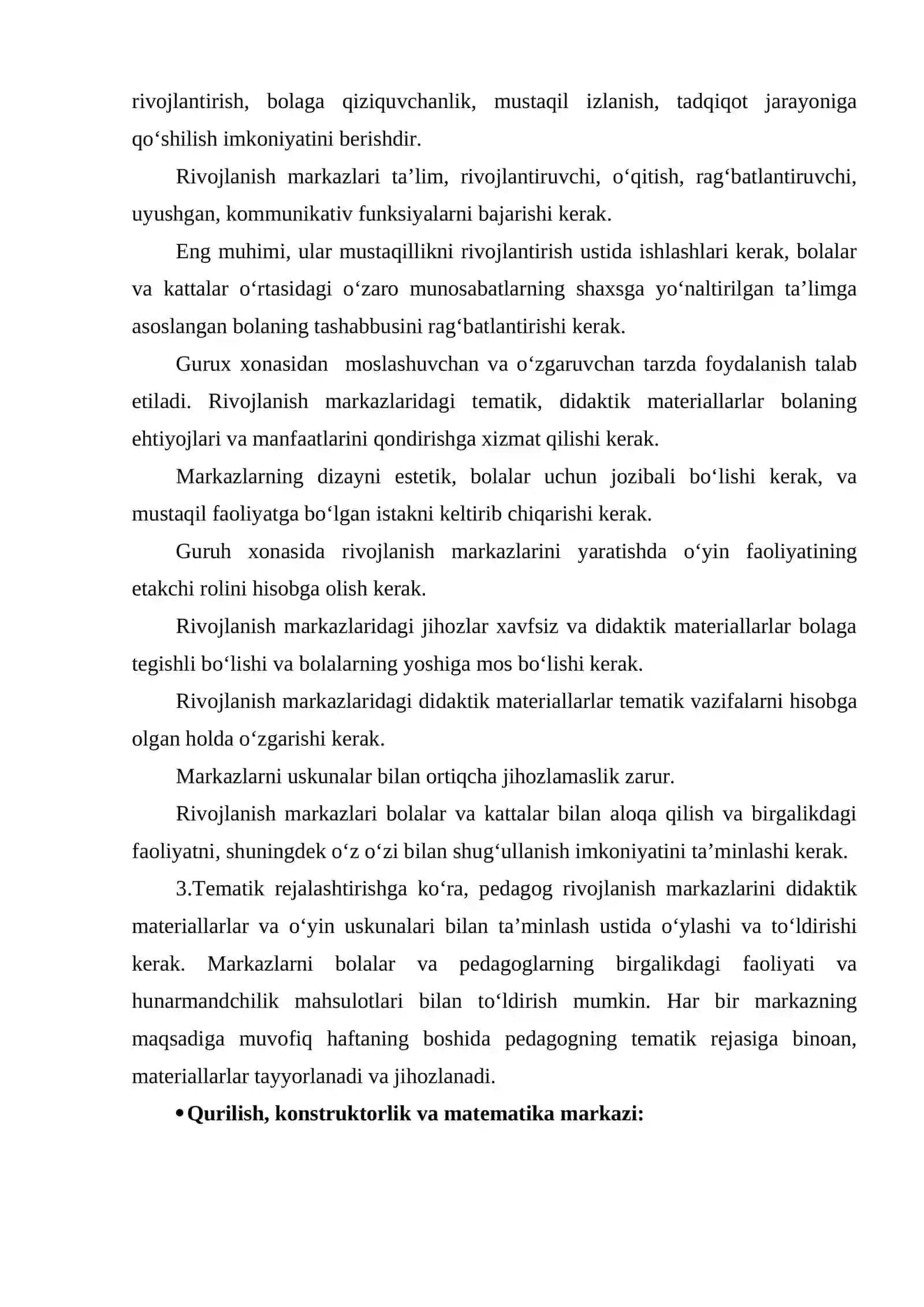 “Ilk qadam” Ilk qadam davlat o‘quv dasturi asosida faoliyat markazlarida maktabgacha yoshdagi bolalar mehnatini tashkil etish 4