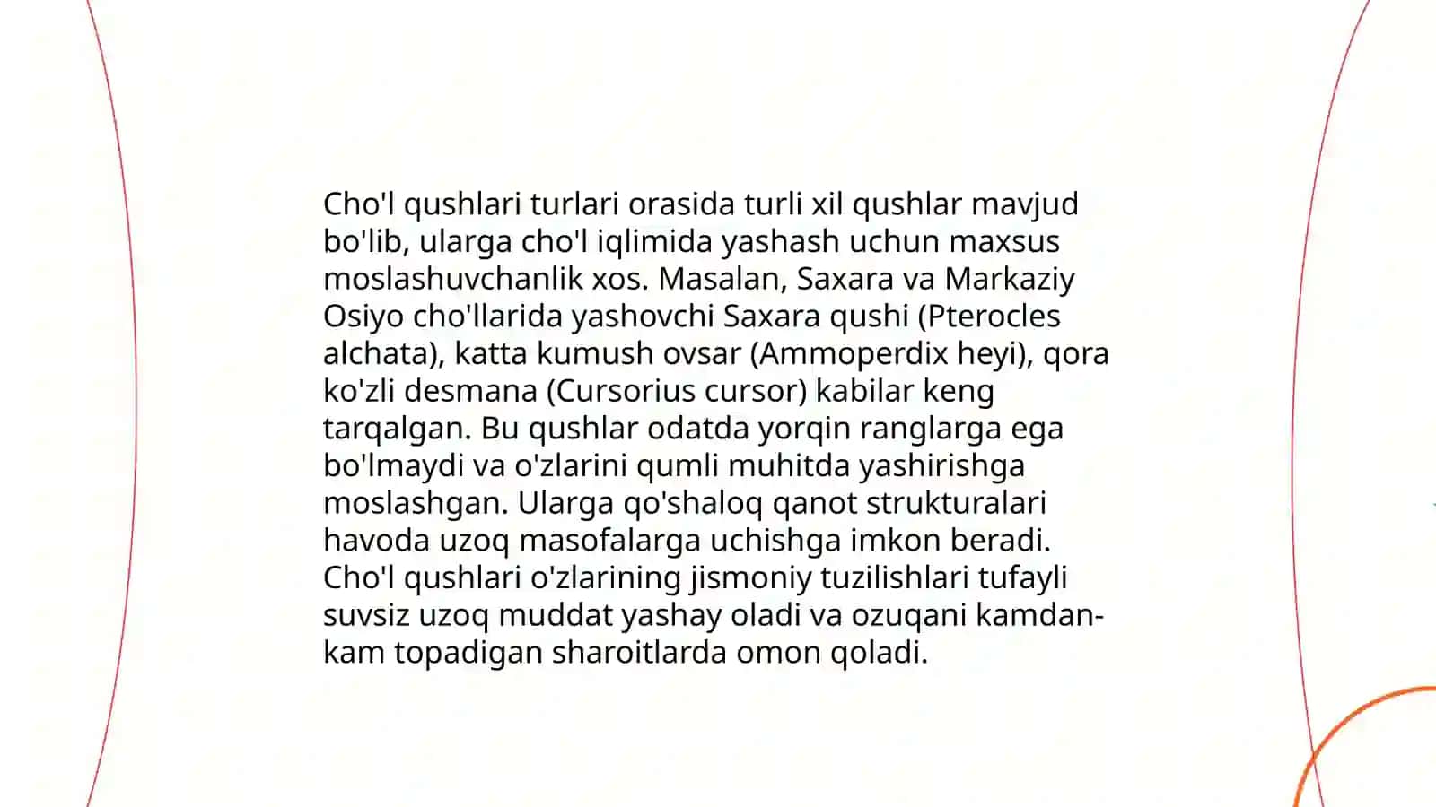 Choʻl mintaqasi faunasining tarkibi 4