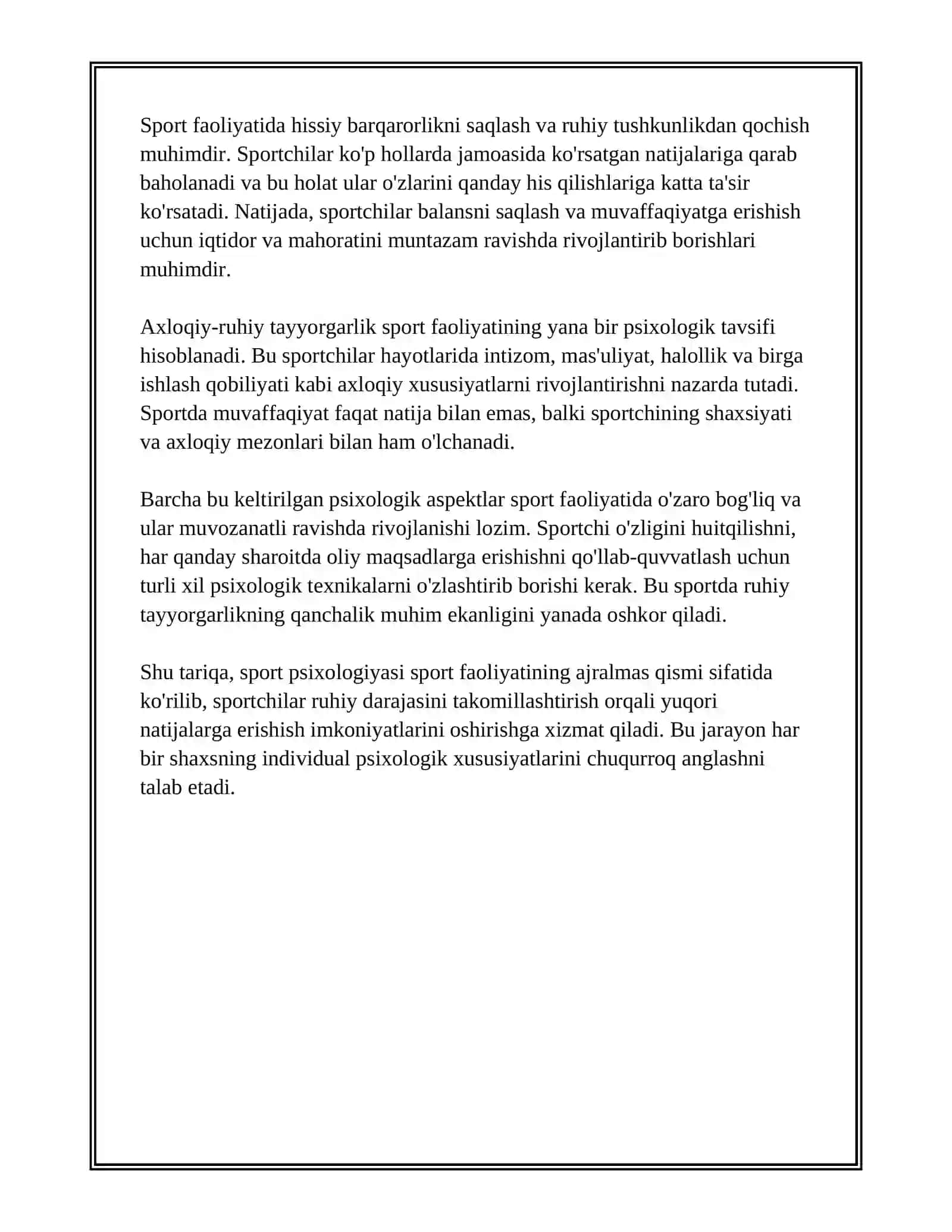 SPORT FAOLIYATINING PSIXOLOGIK TAVSIFI 4