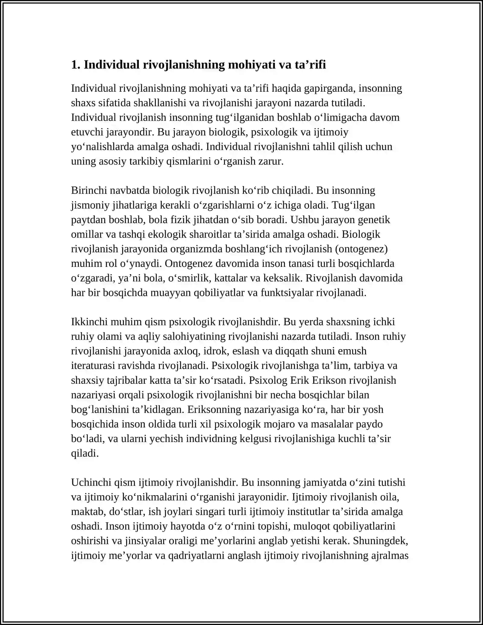 INDIVIDUAL RIVOJLANISHNING UMUMIY QONUNIYATLARI 4