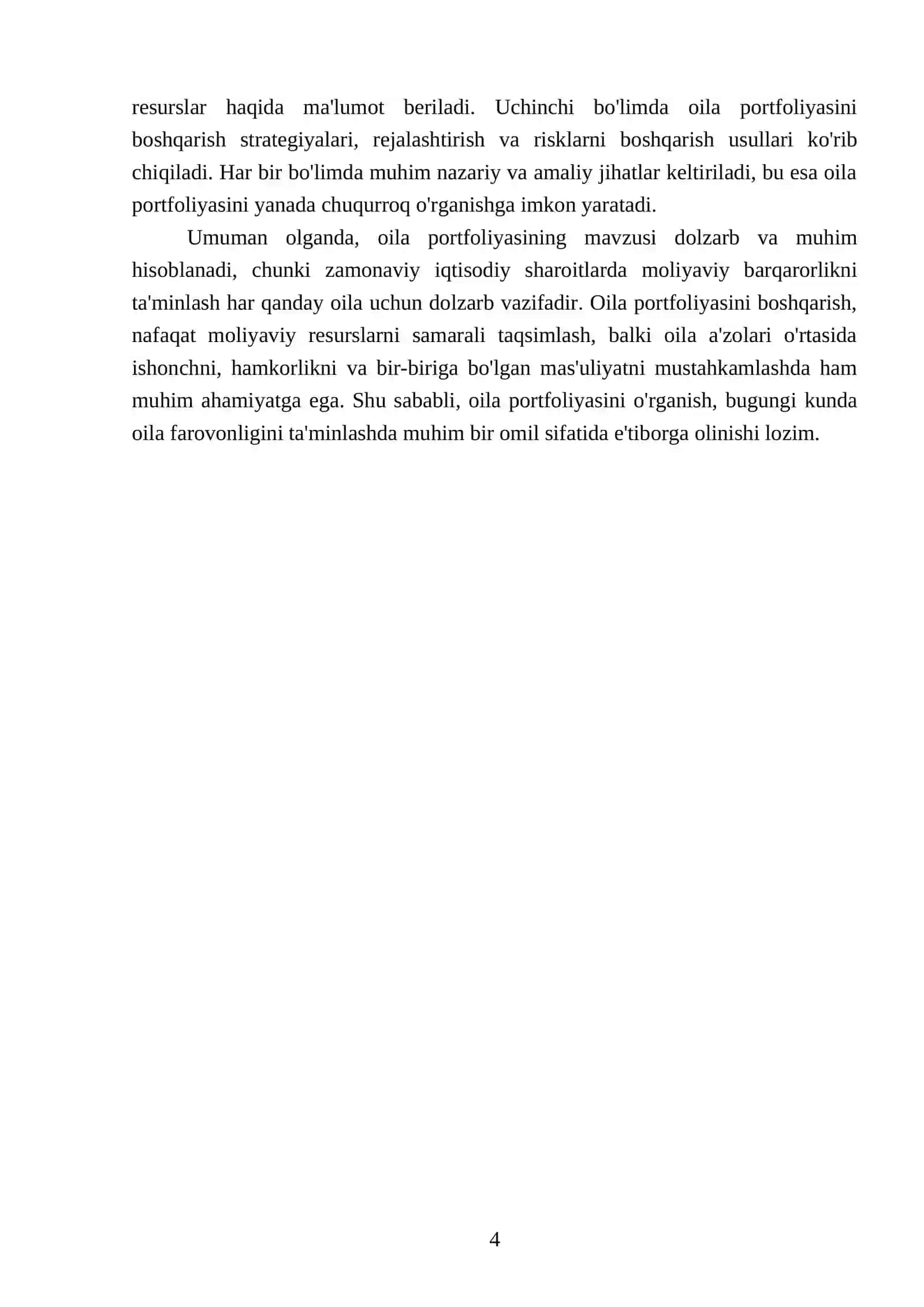 Oila portfoliyasi 4