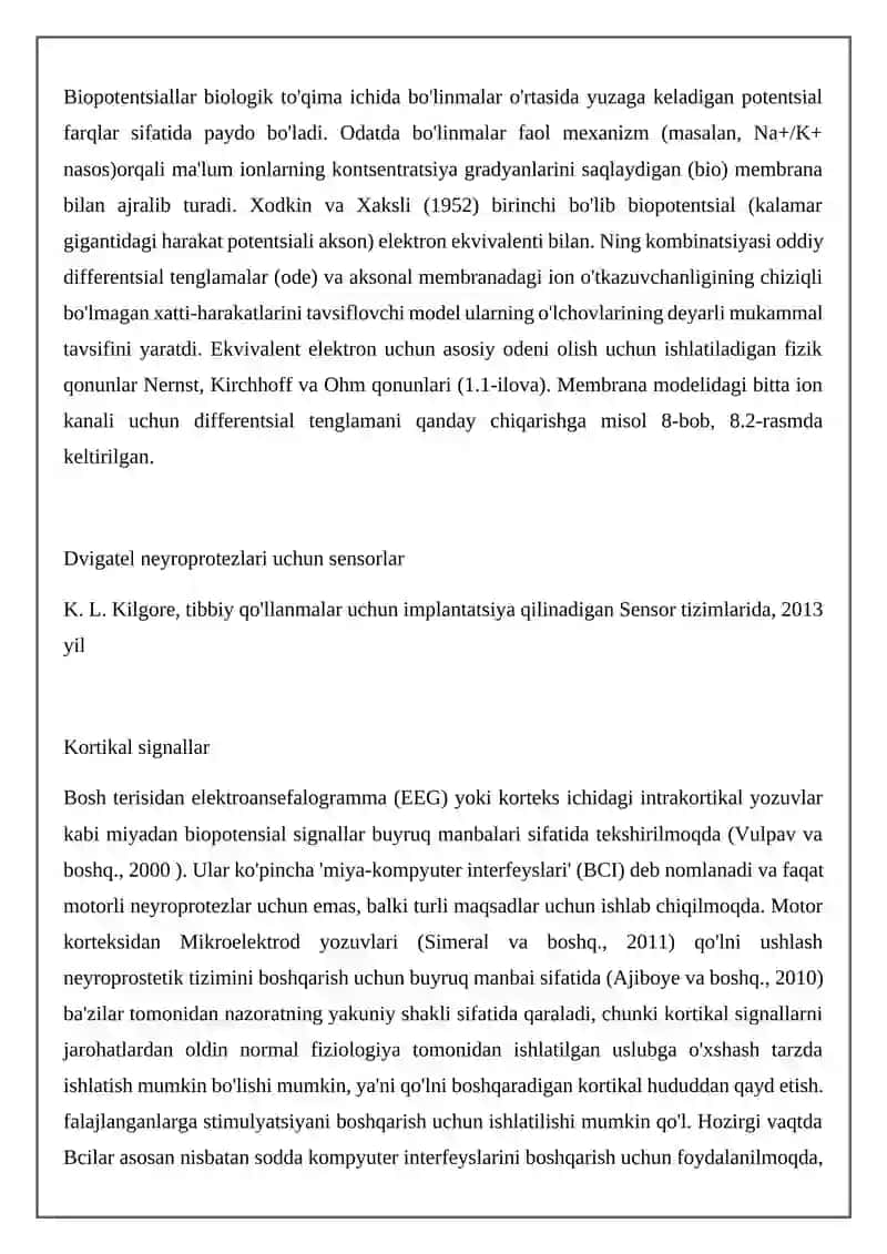 Biopotensiallarni qayd qilishning fizik asoslari 4