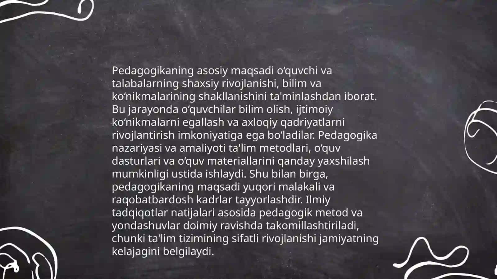 Pedagogikaning ilmiy asoslari 4