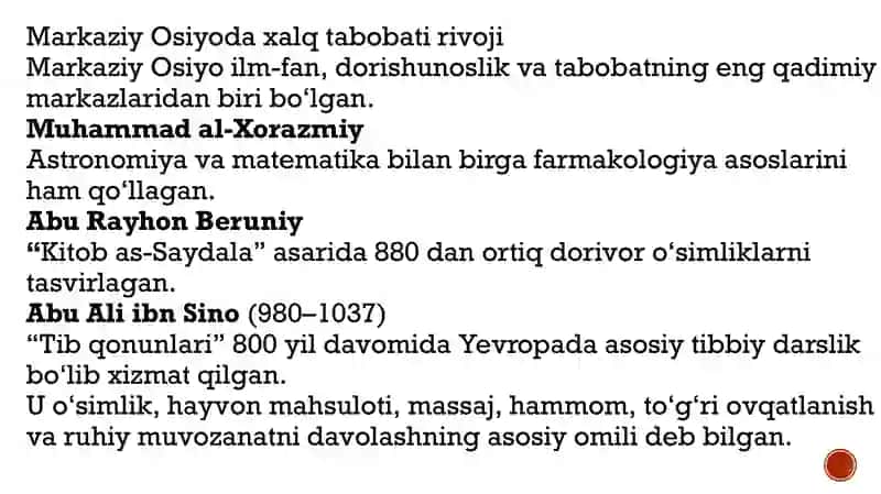 Xalq tabobati rivojlanishining tarixi va oʻrni 4