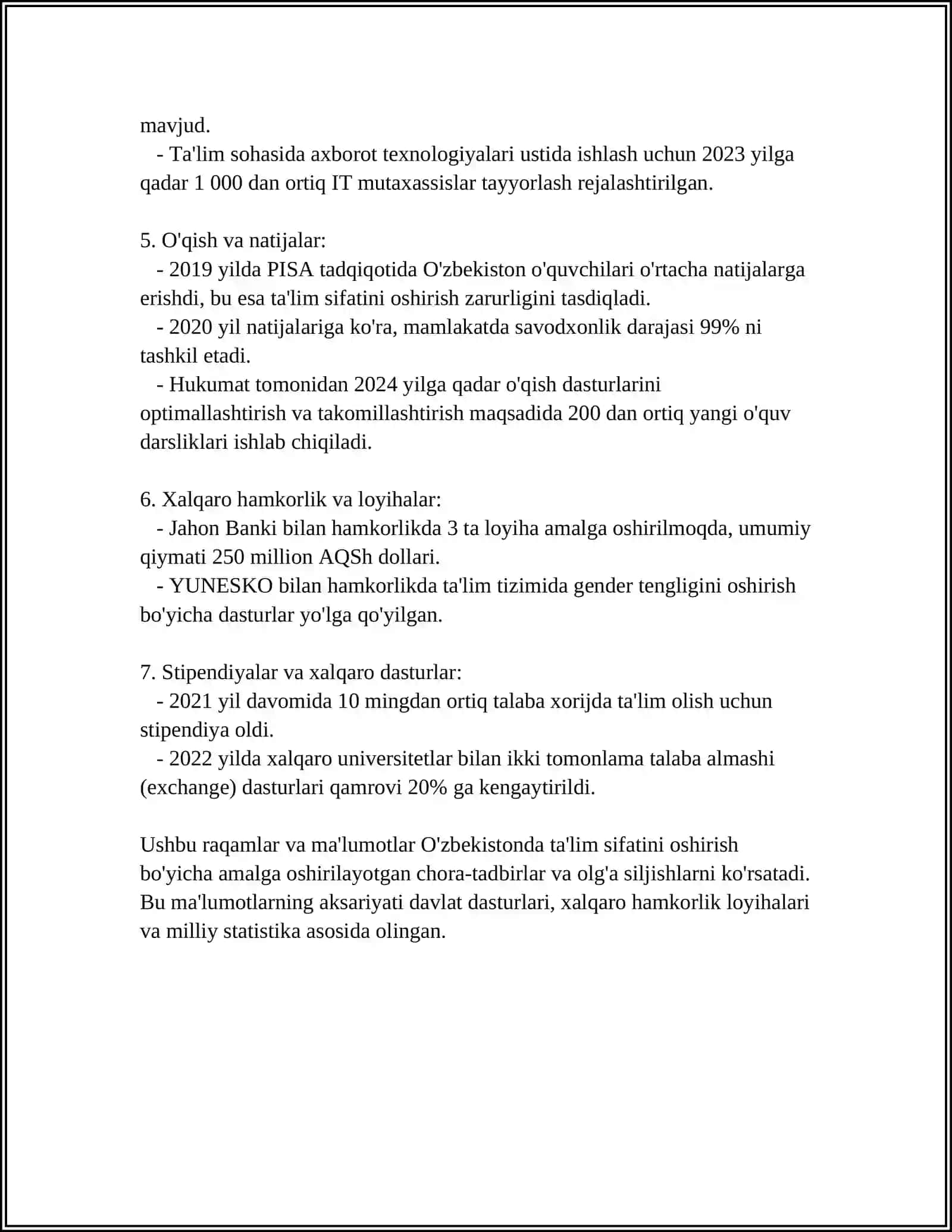 TA’LIM SOHASIDAGI DAVLAT SIYOSATINING USTUVOR YÕNALISHLARI 4