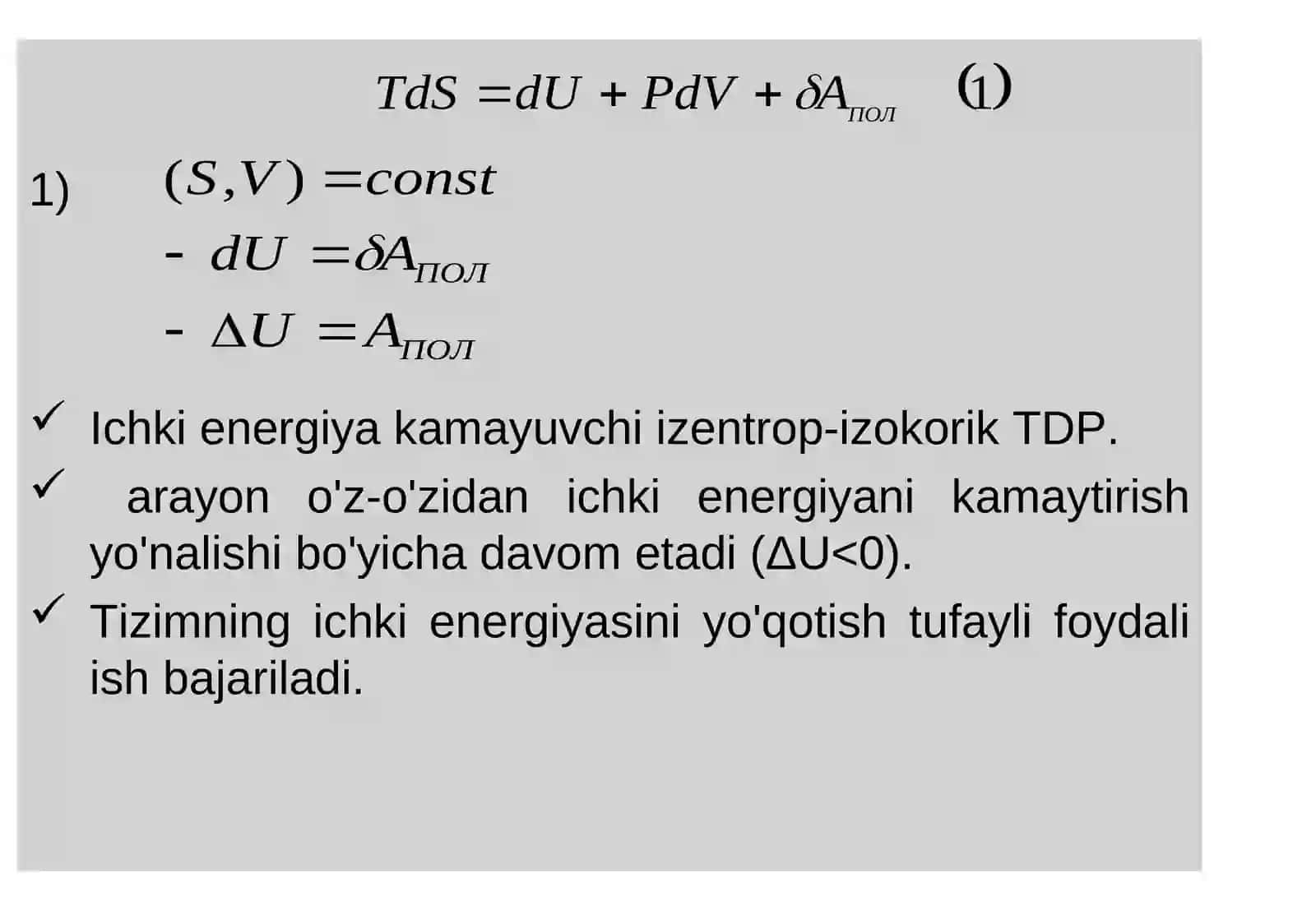 Termodinamik potensiallar 4