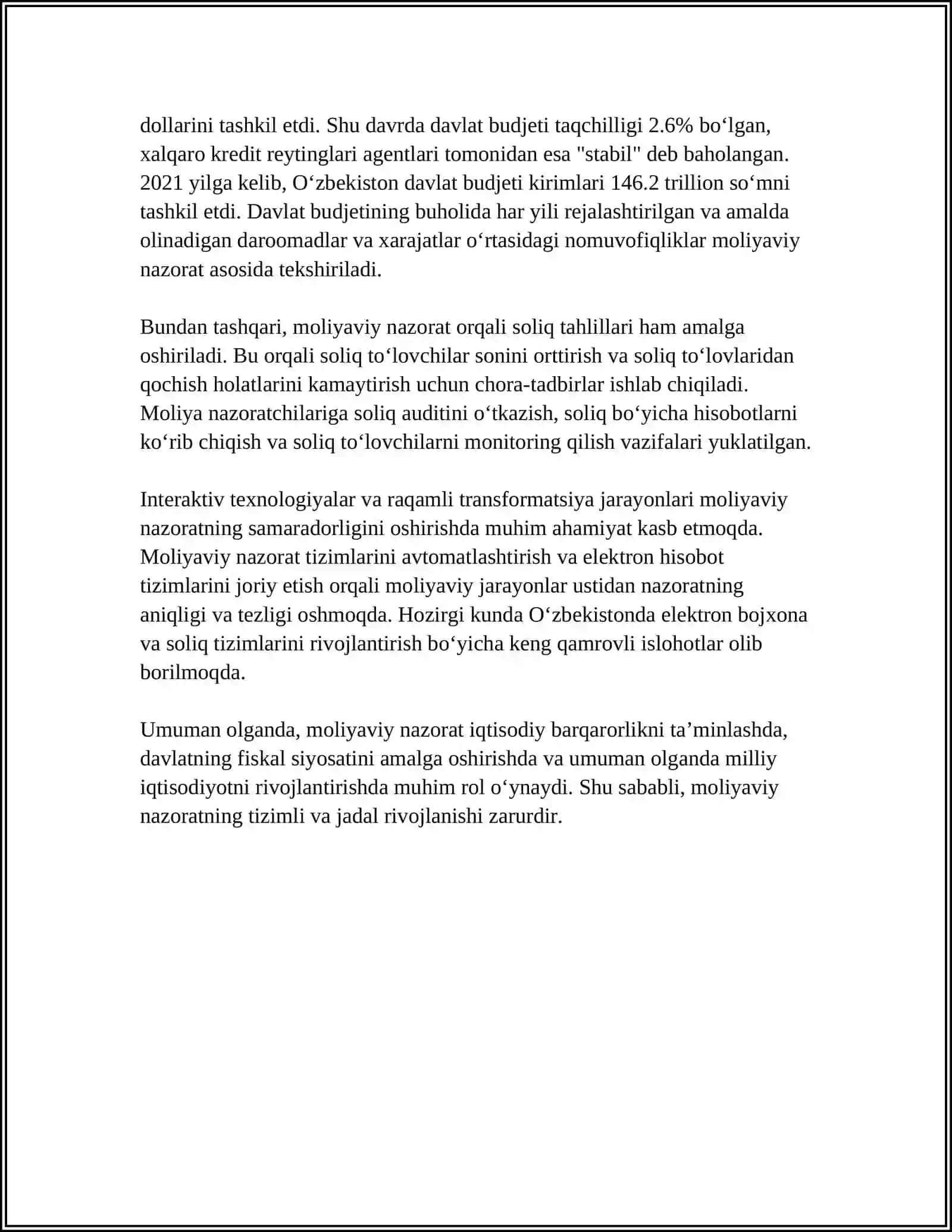 Moliyaviy nazoratning mohiyati 4