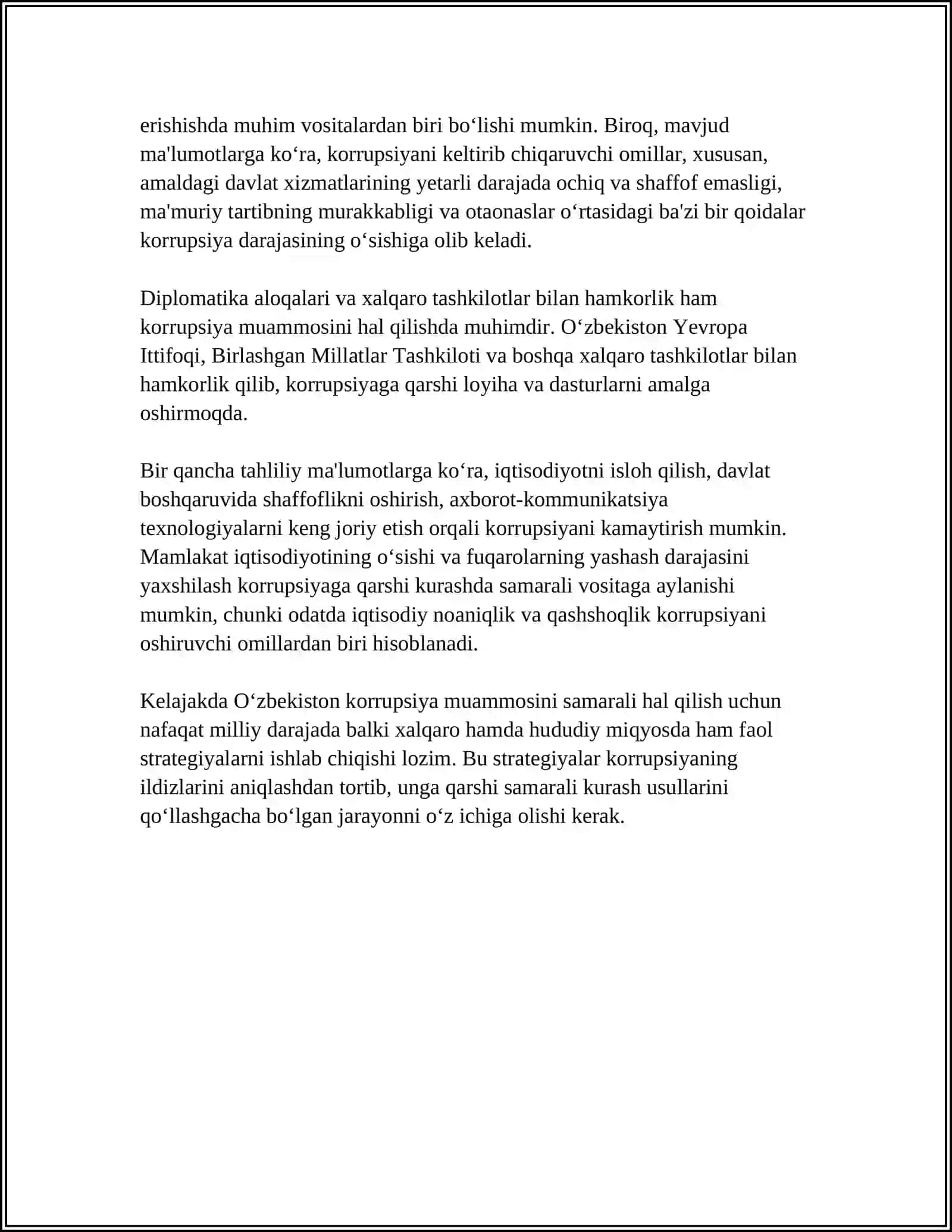 O'zbekistonda Korupsiyaga Qarshi Kurash Mexanizimlari 4