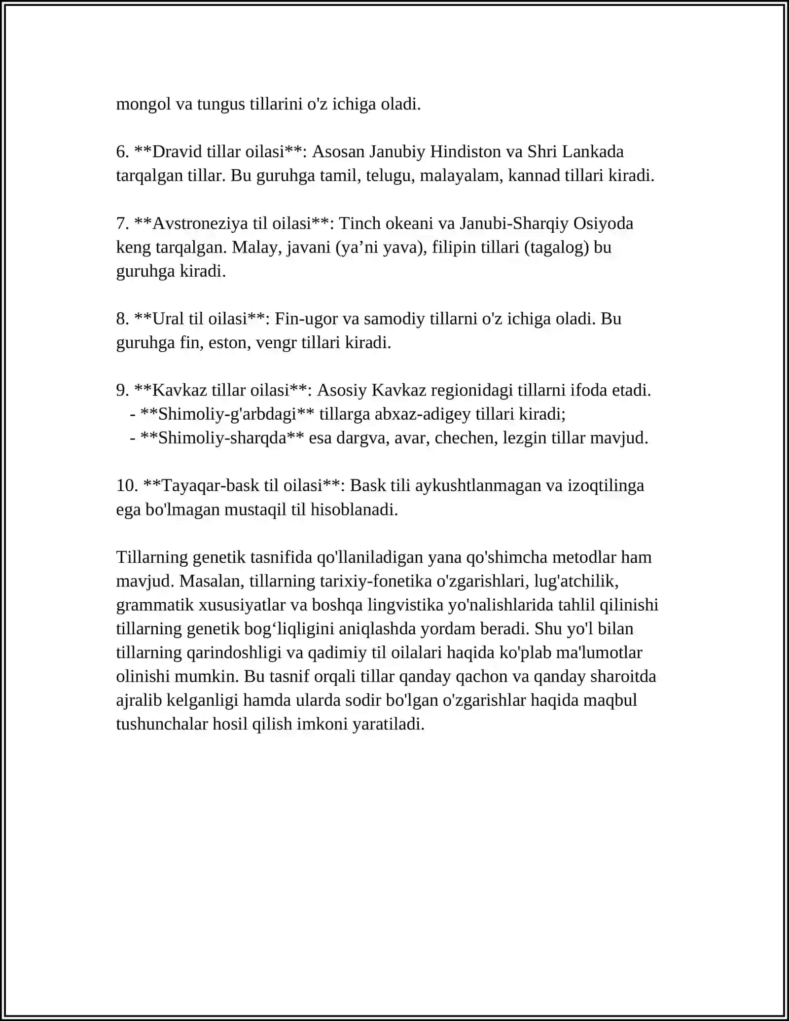 TILLARNI TASNIF QILISH TAMOYILLARI 4