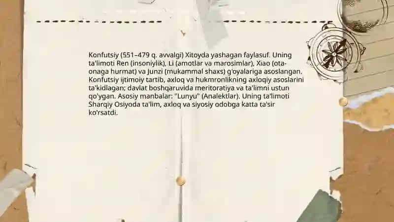 Sharqiy mutafakkirlar tarixi 4
