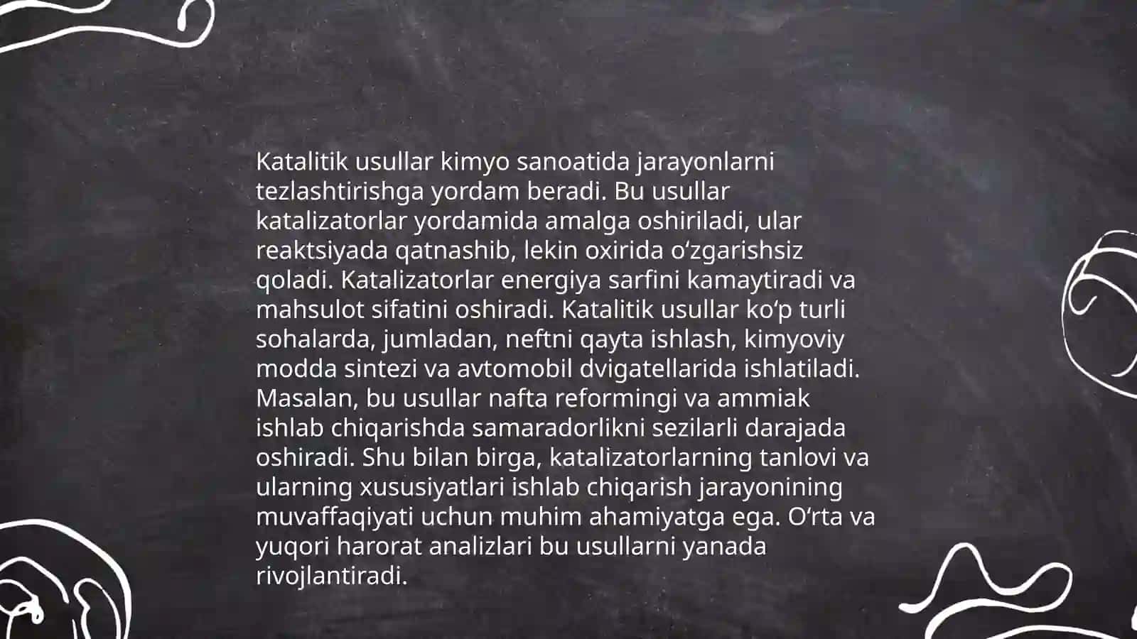 Sulfat kislota ishlab chiqarishda tashlandiq gazlarni kislota katalitik usul bilan tozalash 4