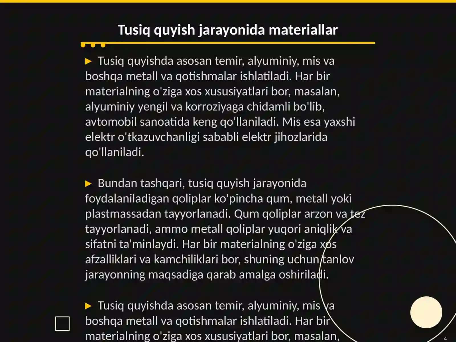 Tusiq quyish texnikasi 4