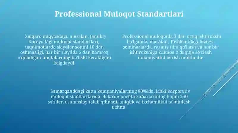Kasbiy nutqda muloqot qoidalari va standartlari 4