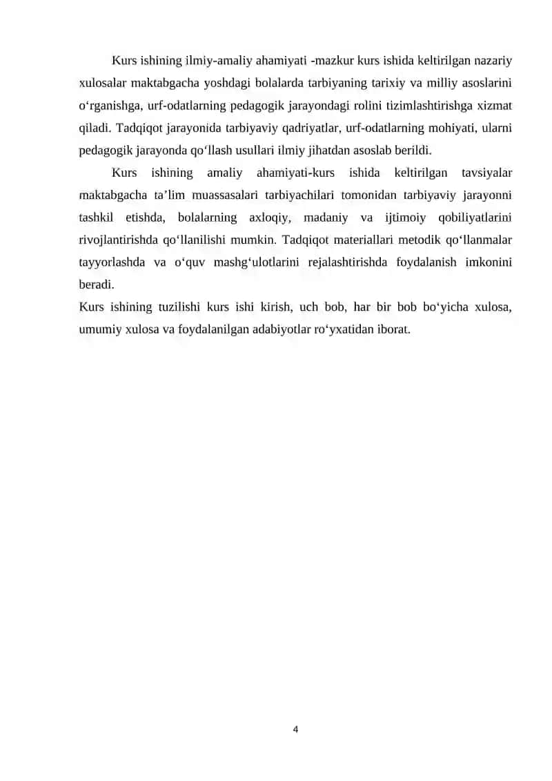 Tarbiyaning tarixiy va milliy asoslari, tarbiyada urf-odatlarning tutgan o‘rni 4