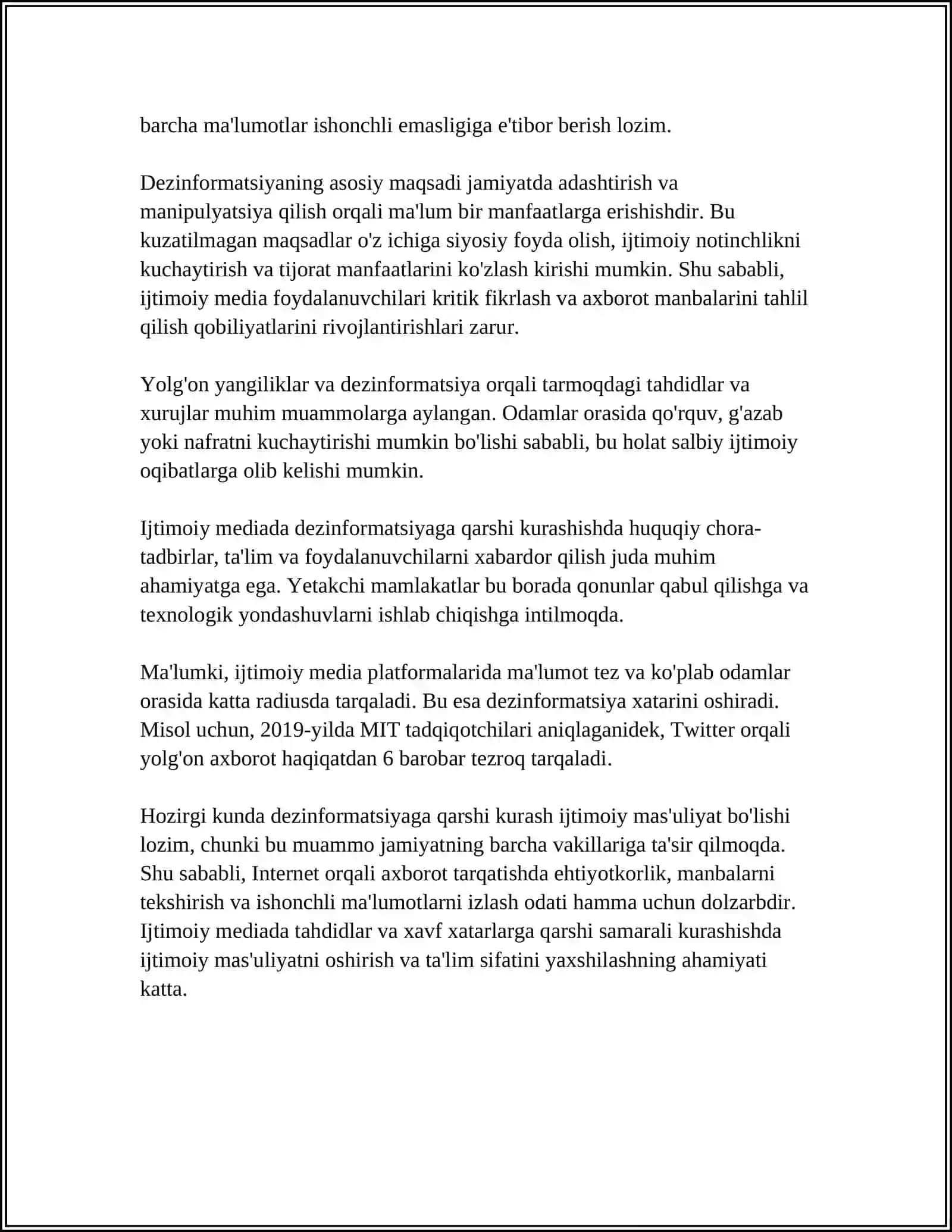 IJTIMOIY MEDIADA TAHDIDLAR XURIJLAR VA XAVF XATARLAR 4