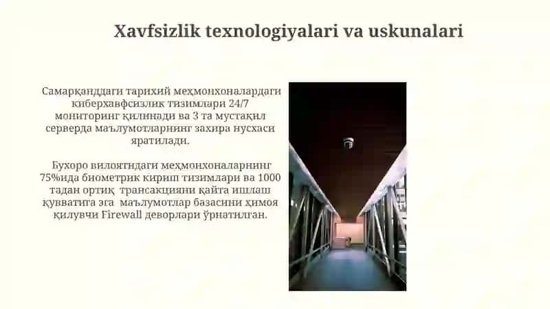 Mehmonxona infratuzilmasining xavfsizligi 4