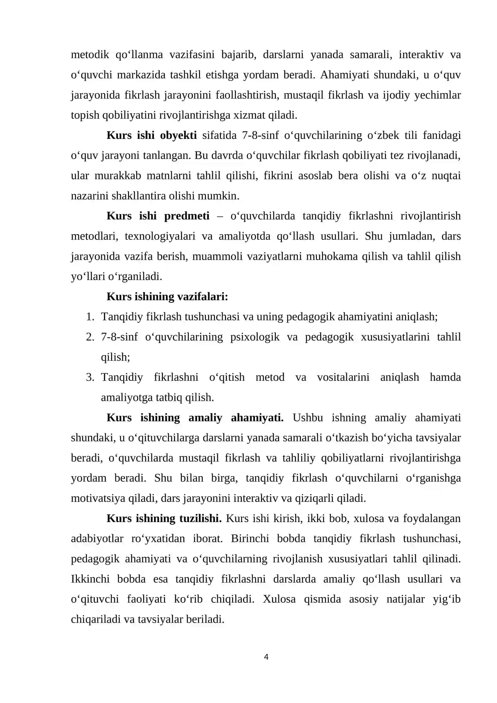Umumta'lim maktablarining 7-8-sinflarida o‘zbek tili darslarida tanqidiy fikrlash usullarini qo‘llash 4